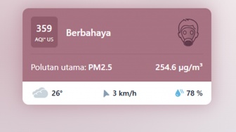 Dikepung Kabut Asap Karhutla, Kualitas Udara Pekanbaru Level Berbahaya