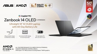 ASUS Zenbook 14 OLED (UM3406GA) Laptop Rekomendasi Pintar & Premium dengan Baterai Awet Seharian