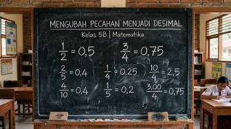 Cara Mengubah Pecahan Menjadi Desimal dan Sebaliknya, Dilengkapi Contoh Soal
