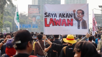 Demo 27 Agustus di DPR, Massa Desak RUU Perampasan Aset Segera Diketok