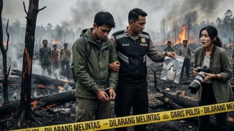 Jejak Kebakaran Hutan di Lereng Merbatu