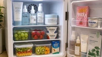 Apakah Aman Menyimpan Skincare dan Makanan dalam Satu Kulkas Mini?