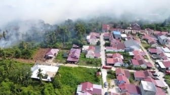 Karhutla Gambut Ancam Permukiman Warga di Tembilahan
