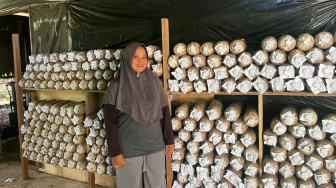 Tak Ingin Jamur Terbuang, Ibu Astuti Sukses Kembangkan Usaha hingga Pimpin Bank Sampah