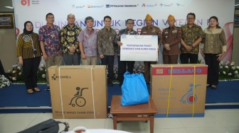 HUT ke-81 RI, PTBA dan MIND ID Group Salurkan Bantuan untuk Veteran di Sumsel dan Lampung