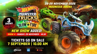 3 Show Ludes Terjual, One Step Forward Buka Jadwal Tambahan Hot Wheels Monster Trucks Live