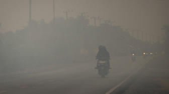 Kabut Asap Karhutla Kepung Kalimantan Selatan