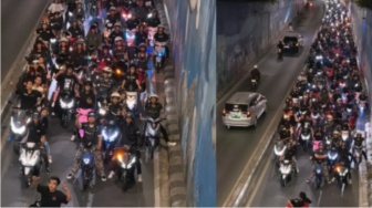 Blokir Jalan! Aksi Sok Jagoan Gerombolan Remaja di Underpass ZA Pagar Alam Berujung Buruan Polisi