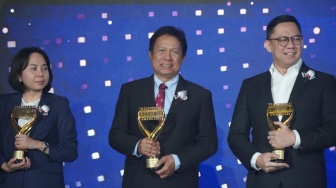 PT Biro Klasifikasi Indonesia (Persero) atau BKI meraih penghargaan Transportasi Indonesia Award 2026 di Auditorium Binakarna, Jakarta. [handout]