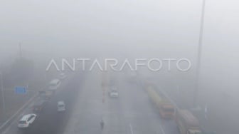 Kabut Asap Kian Pekat, Tol Palembang-Prabumulih Ditutup Sehari Usai Kecelakaan Beruntun