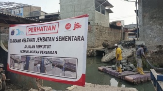Jembatan Bambu Dibongkar, Warga Tegal Alur Keluhkan Akses ke Pasar dan Sekolah
