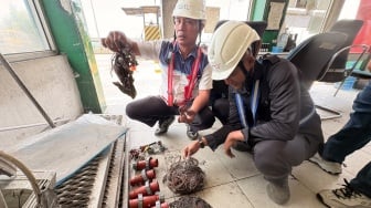 Komplotan Rayap Besi Curi Kabel Kapal Kargo di Belawan