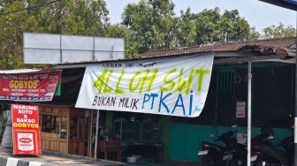 Abaikan SP 1 dari PT KAI, Warga Ledoksari Solo Tolak Kosongkan Lahan Untuk Perluasan Stasiun Jebres
