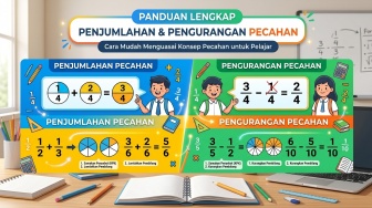 Cara Penjumlahan dan Pengurangan Pecahan Beda Penyebut yang Wajib Dikuasai