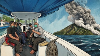 Tiga Hari Mencari Masih Misteri, Menanti Kabar 5 Jurnalis yang Hilang di Anak Krakatau