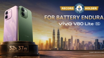 Vivo V80 Lite 5G Meluncur, Tawarkan Baterai 10.000 mAh dan Kamera Sony 50MP