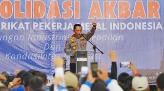Kapolri Hadiri Konsolidasi Buruh Metal, Analis Bedah Pendekatan Community Policing