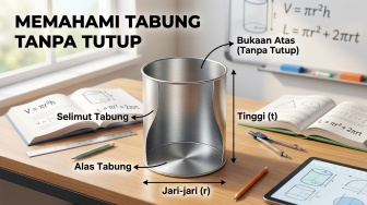 Tutorial Menghitung Volume dan Luas Permukaan Tabung Tanpa Tutup