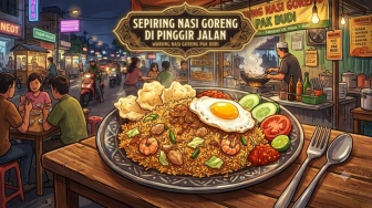 Sepiring Nasi Goreng di Pinggir Jalan