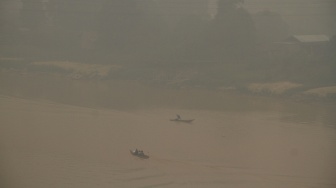 Kabut Asap Karhutla Selimuti Palangka Raya