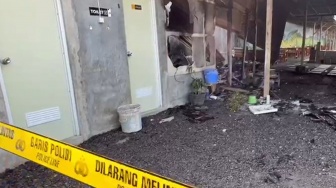 Warung Makan Non Halal di Sukoharjo Diduga Dibakar oleh OTK