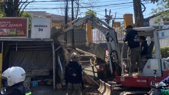 Gedor Wilayah Cicendo, Tim Gabungan Kota Bandung Eksekusi 18 Bangunan Liar demi Penataan Ruang