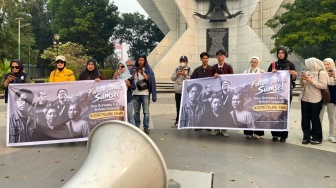 5 Jurnalis Hilang di Krakatau, Jurnalis Sumsel Gelar Doa dan Ingatkan Pesan Saling Jaga