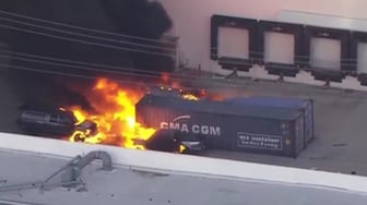 Helikopter Milik Stasiun TV Jatuh di Los Angeles, 3 Orang Tewas