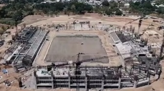 Stadion Sudiang Makassar Disegel, Pembangunan Tribun Selatan Lumpuh!