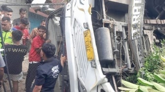 Bus Masuk Jurang di Samosir, 26 Penumpang Luka-Luka