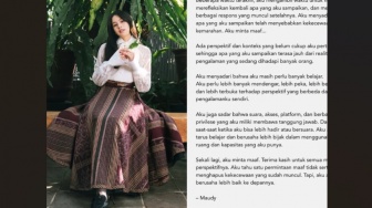 Maudy Ayunda Minta Maaf, Bukti Nasihat Kesehatan Mental Tak Selalu Bisa Dipukul Rata