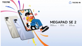 TECNO Megapad SE 2 Resmi di Indonesia: Layar 9,7 Inci, AI Tutor, dan Harga Rp3 Jutaan
