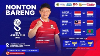 Dukung Timnas Indonesia di FIFA ASEAN Cup 2026, Pemprov Jateng Ajak Warga Nobar di Kantor Gubernur
