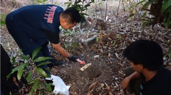 Geger! Warga Metro Temukan Benda Diduga Janin Terkubur di Lahan Kosong
