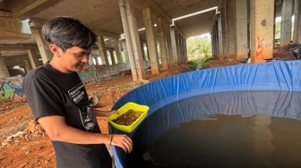 Bukan Sekadar Disuruh Pilah, Bagaimana Kolong Boys Ajak Warga Tukar Sampah Dapur dengan Lele?