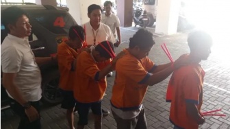 Empat Residivis Curanmor Dibekuk Jatanras Polda Jatim, 13 Motor Jadi Sasaran