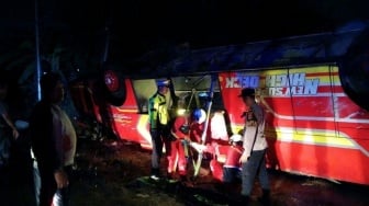 Diduga Microsleep hingga Bus Terbalik Tewaskan 3 Penumpang di Mesuji, Sopir Malah Kabur