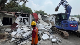 Buntut Skandal Kamar Mewah, Bangunan Fasilitas Khusus di Lapas Cibinong Akhirnya Diratakan