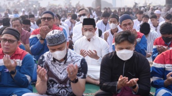 Kilang Plaju Satukan Doa dan Ikhtiar Lewat Sholat Istisqa di Tengah Kemarau