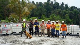 Dukung Penanganan Karhutla, NHM Serahkan Bantuan Tangki Air Operasional kepada BPBD Halmahera Utara