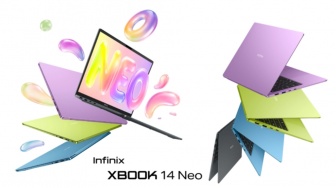 Infinix XBOOK 14 NEO, Laptop Tipis dengan Baterai 13 Jam dan RAM Bisa Diupgrade