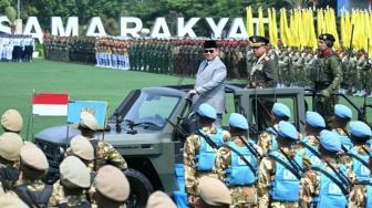 Prabowo di HUT TNI: Kekayaan Kita Kalau Dicuri, Itu Ancaman Bagi Kedaulatan