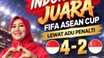Timnas Indonesia Juara, Poster Ucapan Pejabat Malah Bikin Netizen Jijik: Wajahnya Segede Gaban