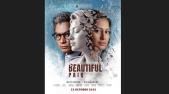 Pernikahan Toksik, Patung Retak Simbol Perlawanan Raihaanun di Final Poster "Beautiful Pain"
