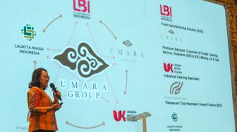 CEO Umara Group R. Chandra meluncurkan fasilitas Ballroom di Roemah Umara, Jakarta, Kamis (8/10/2026). [handout]