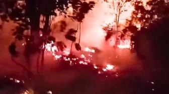Karhutla Riau Membara Lagi, Lahan di Jalan Lingkar Bangkinang Terbakar