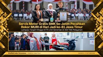 Servis Motor Gratis SMK Se-Jatim Pecahkan Rekor MURI, Lampaui Target, Capai  354 Titik Pelayanan