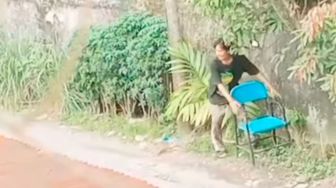 Viral Video Rayap Besi Curi Kursi Gereja di Medan