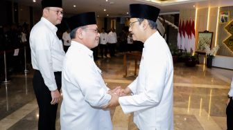 Gus Ipul Lantik M Hasan Chabibie sebagai Sekjen Kementerian Sosial