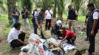 Polisi Gandeng TNI dan BNN Gerebek Narkoba di Langkat, Lokasi Sepi Cuma Dapat Bong dan Timbangan